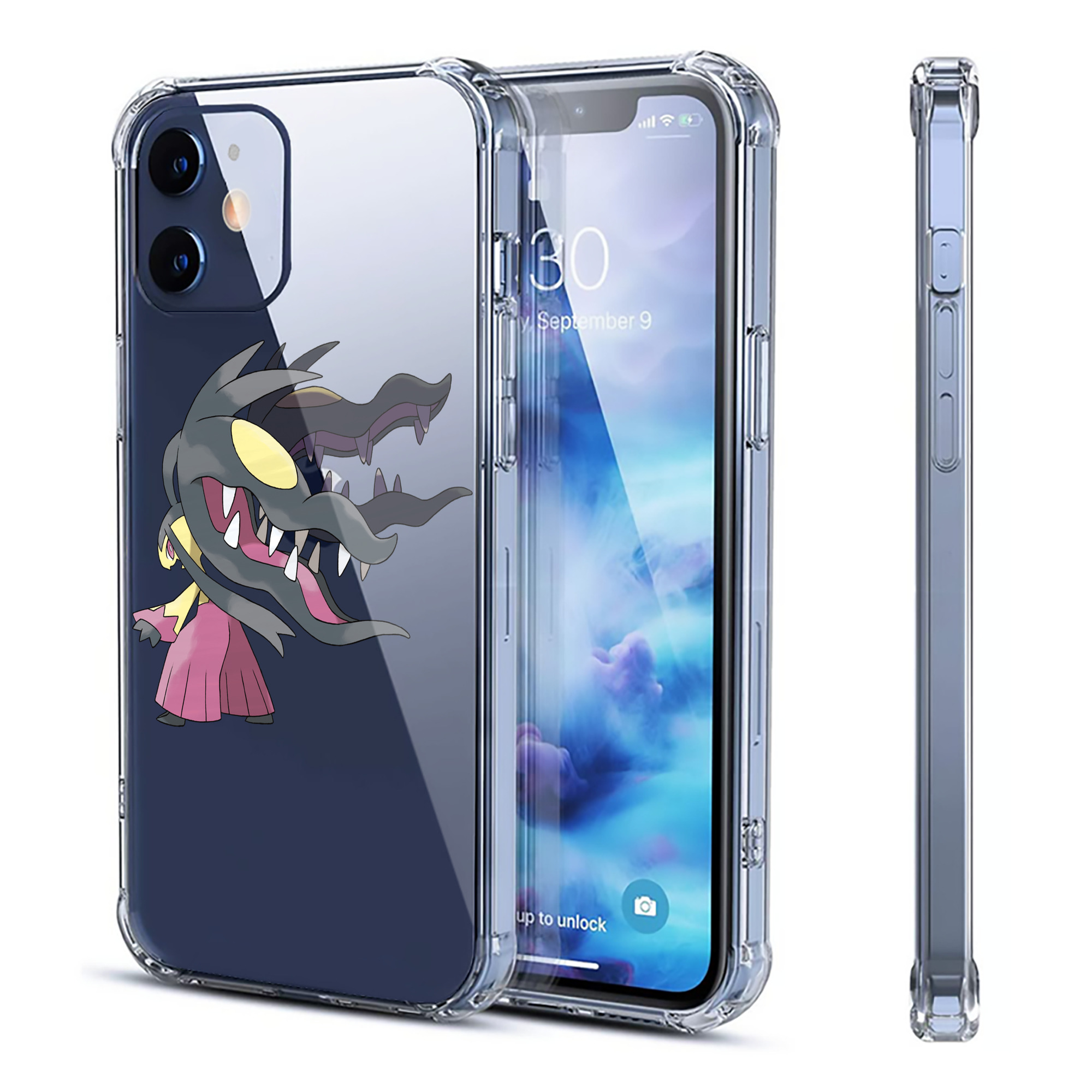 （画像用） ポケットモンスター Pokémon 【iPhone 12シリーズ対応】透明スマホケース（クリアソフトケース）